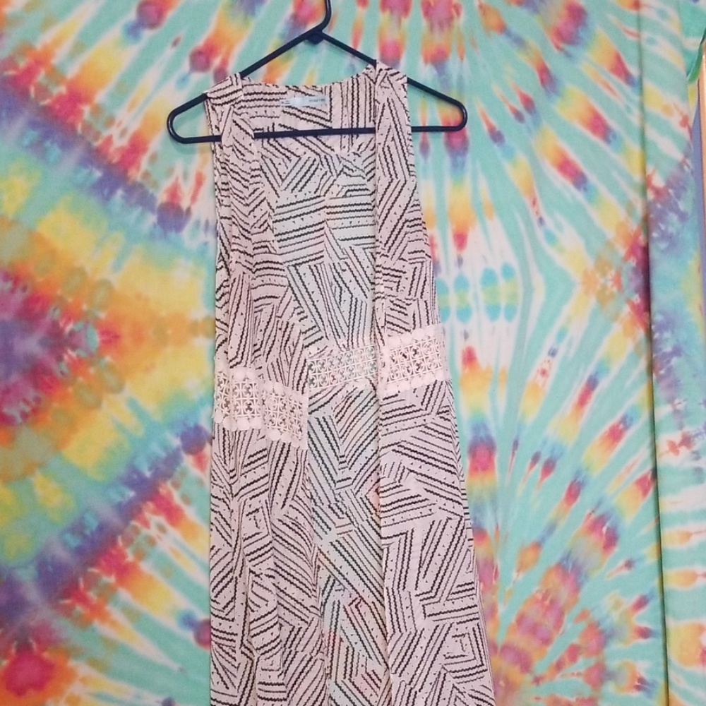Floor length vest